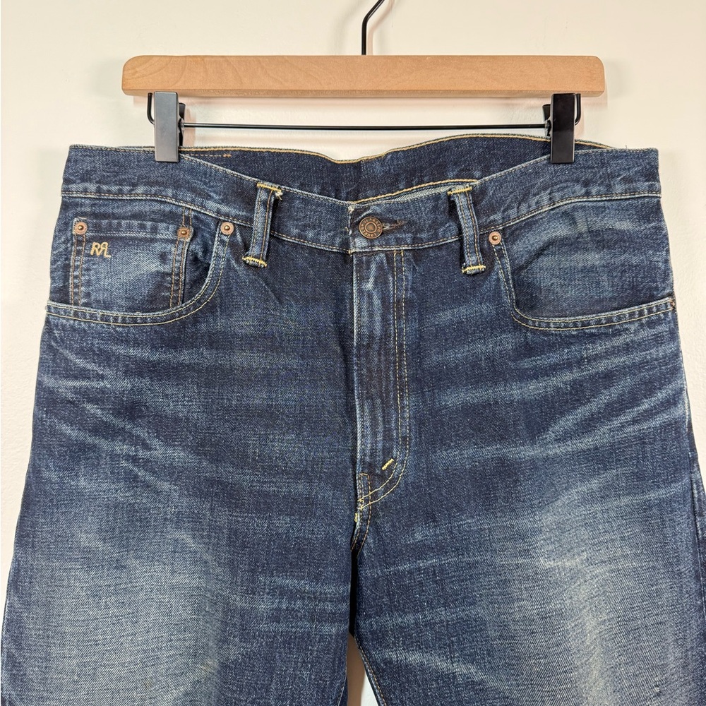 RRL BY RALPH LAUREN Slim Narrow Grandfalls Jean Grandfalls Wash 34 - Picture 4 of 12